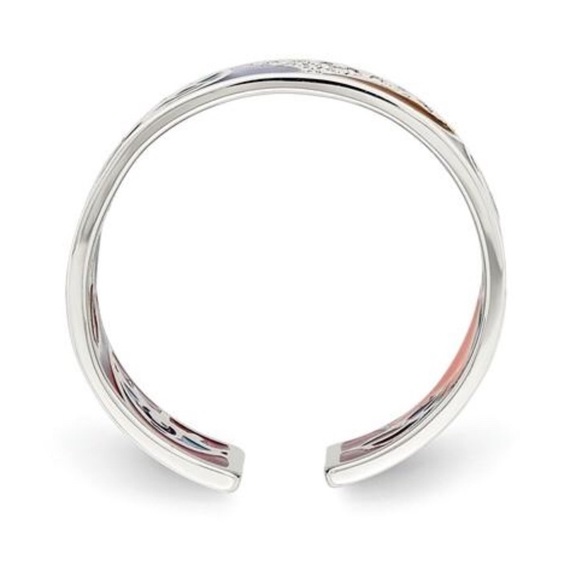 925 Sterling Silver Abstract Art CZ Ring